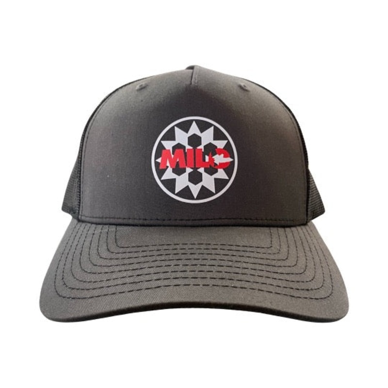 Milosport Brighton Meshback Snapback Hat in Charcoal