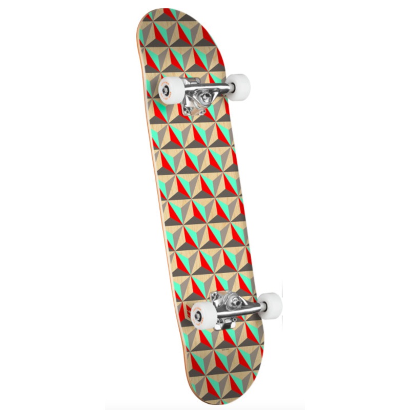Mini logo Birch Skateboard Assembly Pattern Tri 191 K16 7.75"
