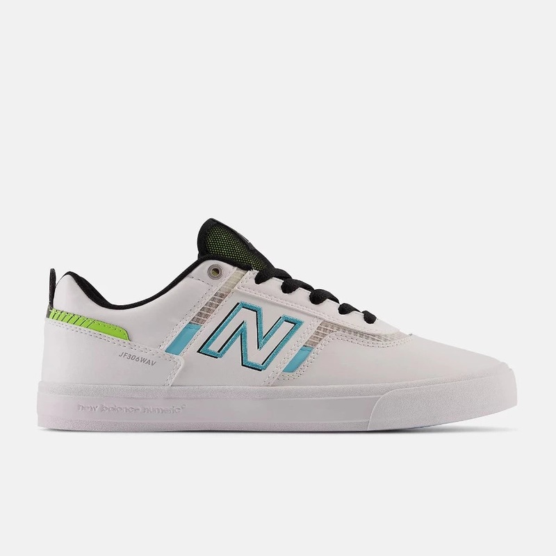 New Balance Numeric 306 Foy Skate Shoe in White and Blue