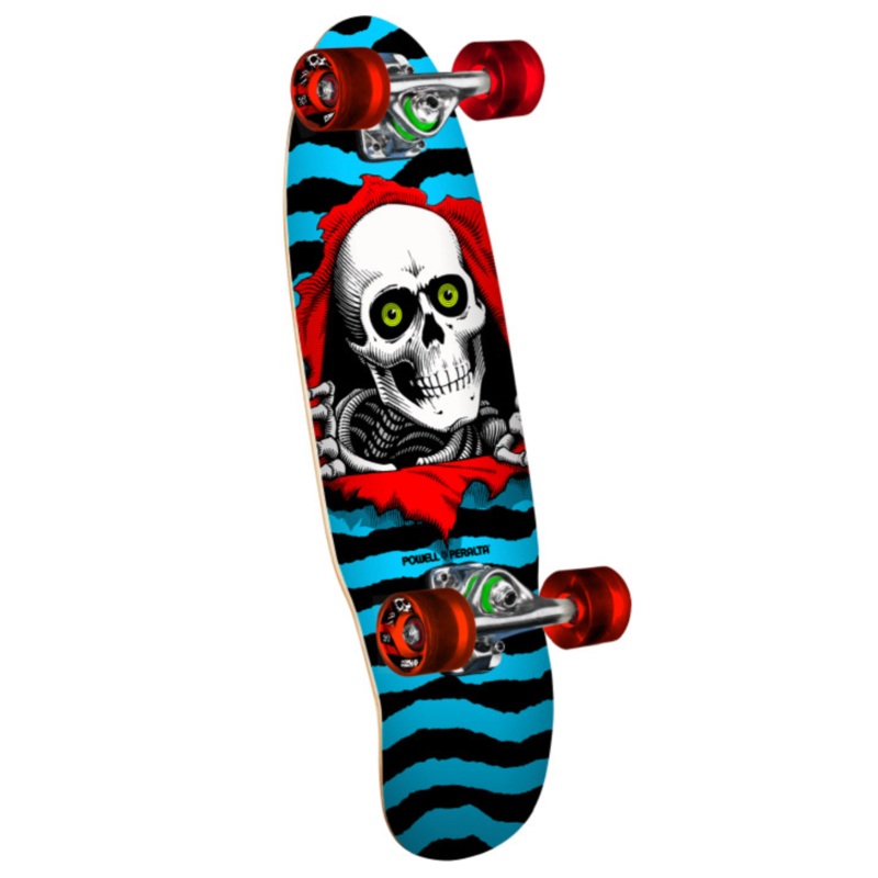 Powell Peralta Micro Mini Ripper Blue Complete Skateboard in 7.5" by 24