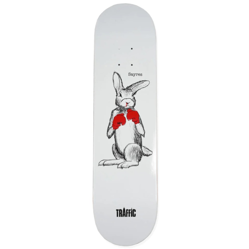 Traffic Skateboards Sayres Boxer Bunny Skateboard Deck