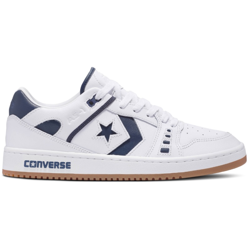 Converse AS-1 Pro Ox Skate Shoe in White/Navy/Gum