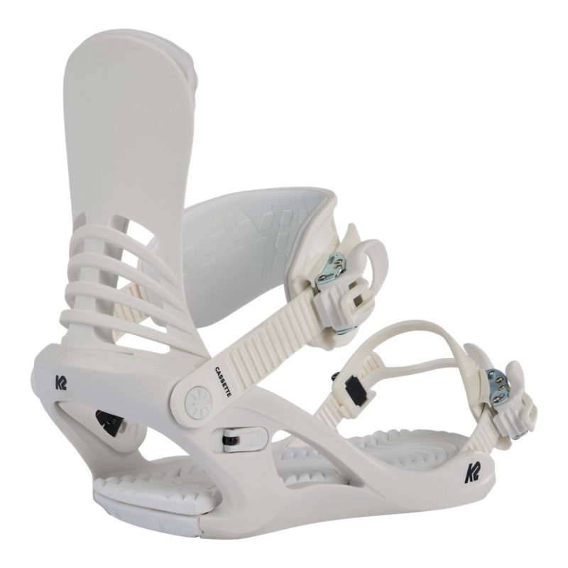 K2 Cassette Womens Snowboard Bindings in White 2024
