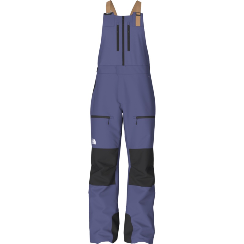 The North Face Mens Ceptor Bib Snow Pant in Cave Blue and TNF Black 2024