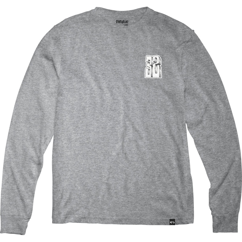 32 (Thirty Two) Bonecrusher Crew Sweatshirt in Grey and Heather 2024