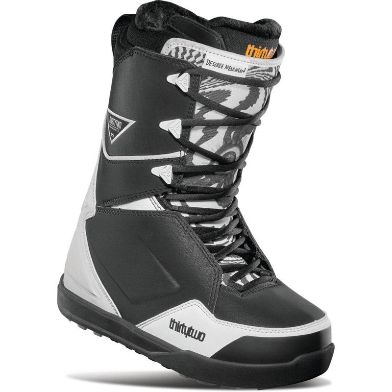 32 (Thirty Two) Lashed Des Melancon Womens Snowboard Boots in Black and White 2024