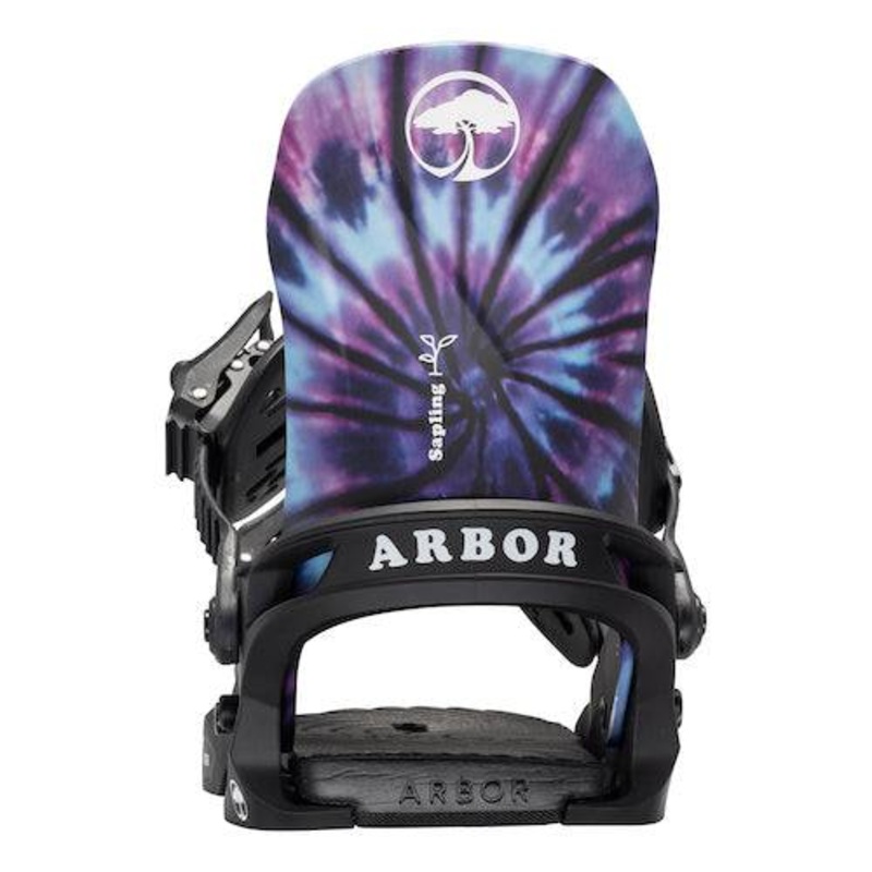 Arbor Sapling Kids Snowboard Binding in Tie Dye 2024
