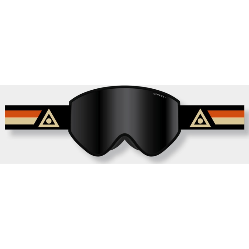 Ashbury A12 Kasper Snow Goggle with a Dark Smoke Lens and a Spare Yellow Lens