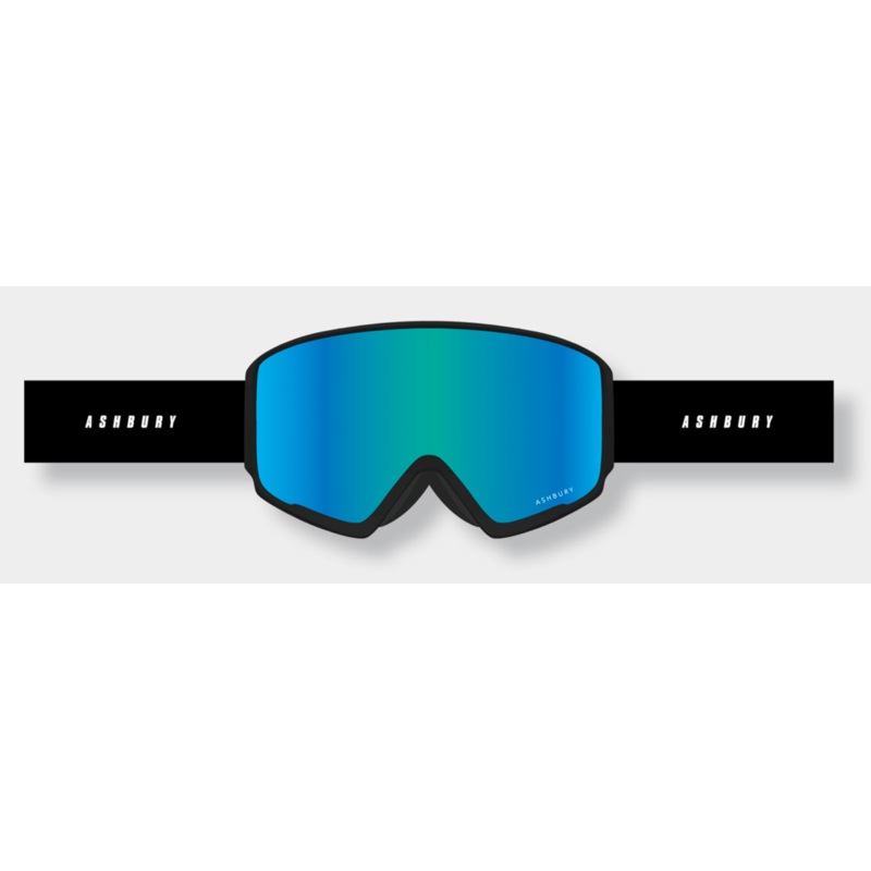 Ashbury Arrow Call Sign Snow Goggle with a Blue Mirror Lens and a Spare Yellow Lens