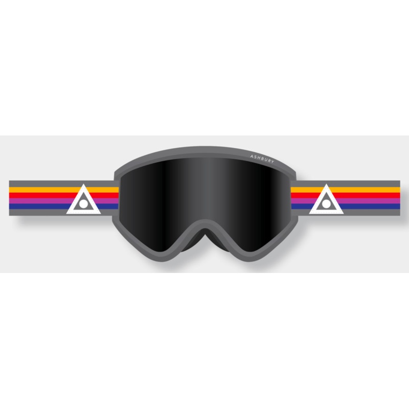 Ashbury Blackbird Eight Four Snow Goggle with a Dark Smoke Lens and a Spare Yellow Lens