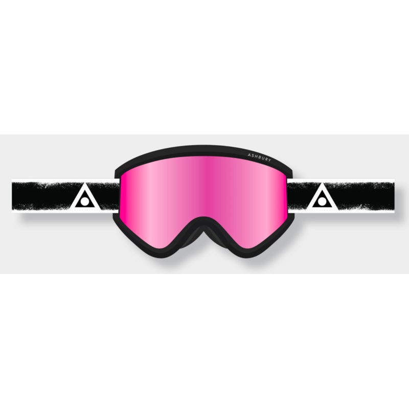 Ashbury Blackbird Mayday Snow Goggle with a Pink Mirror Lens and a Spare Yellow Lens