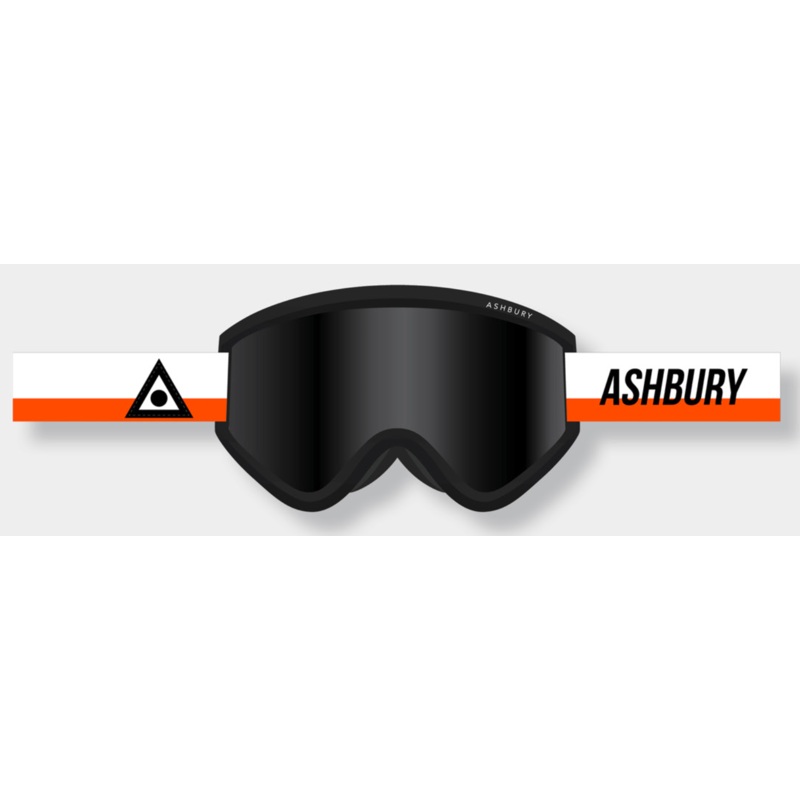 Ashbury Blackbird Skyhawk Snow Goggle with a Dark Smoke Lens and a Spare Yellow Lens
