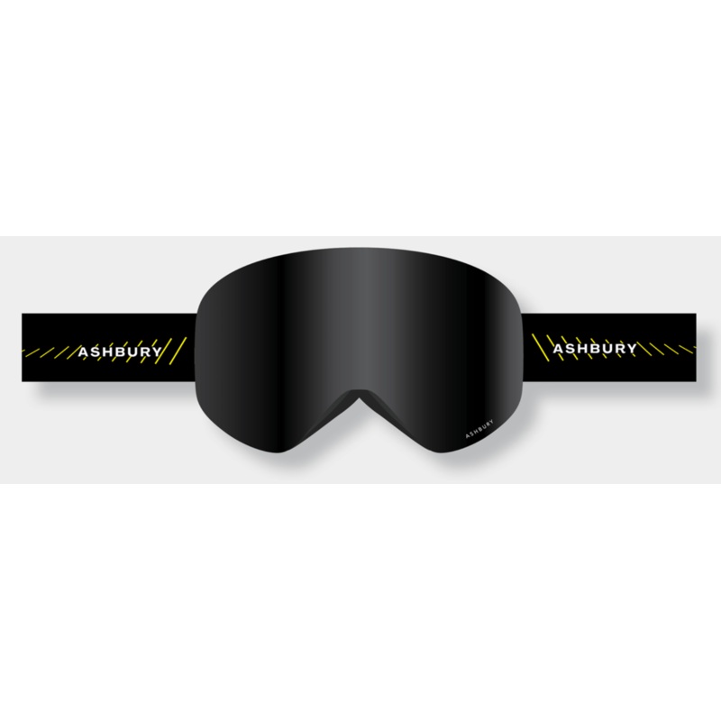 Ashbury Hornet Frequency Snow Goggle with a Dark Smoke Lens and a Spare Yellow Lens