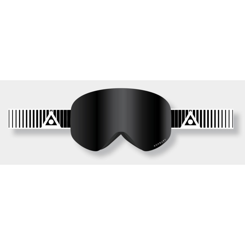 Ashbury Sonic Audio Snow Goggle with a Dark Smoke Lens and a Spare Yellow Lens