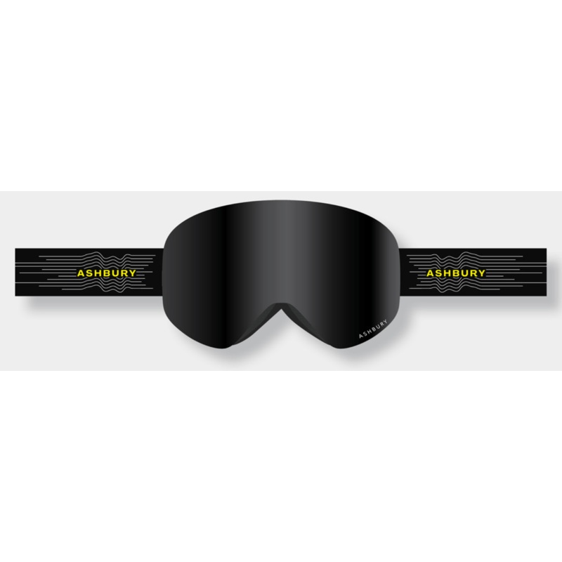 Ashbury Sonic Siesemic Snow Goggle with a Dark Smoke Lens and a Spare Yellow Lens