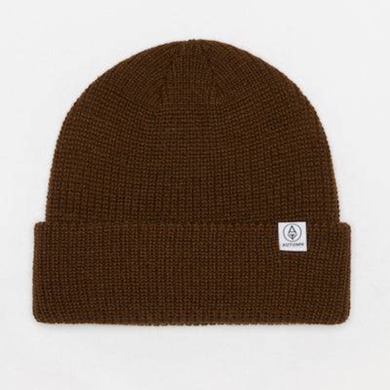 Autumn Babylon R Sustainable Beanie in Brown 2024