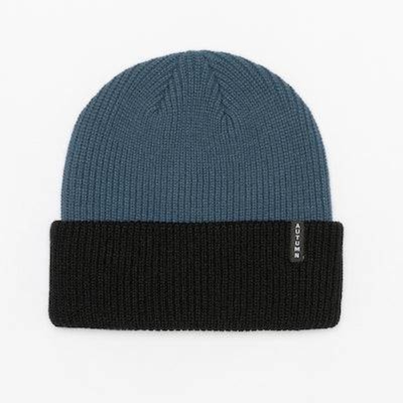 Autumn Blocked Beanie in Slate 2024
