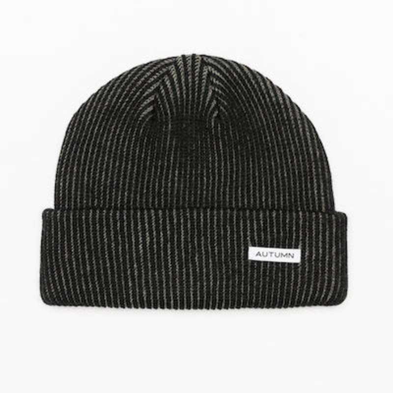 Autumn Cord Beanie in Black 2024