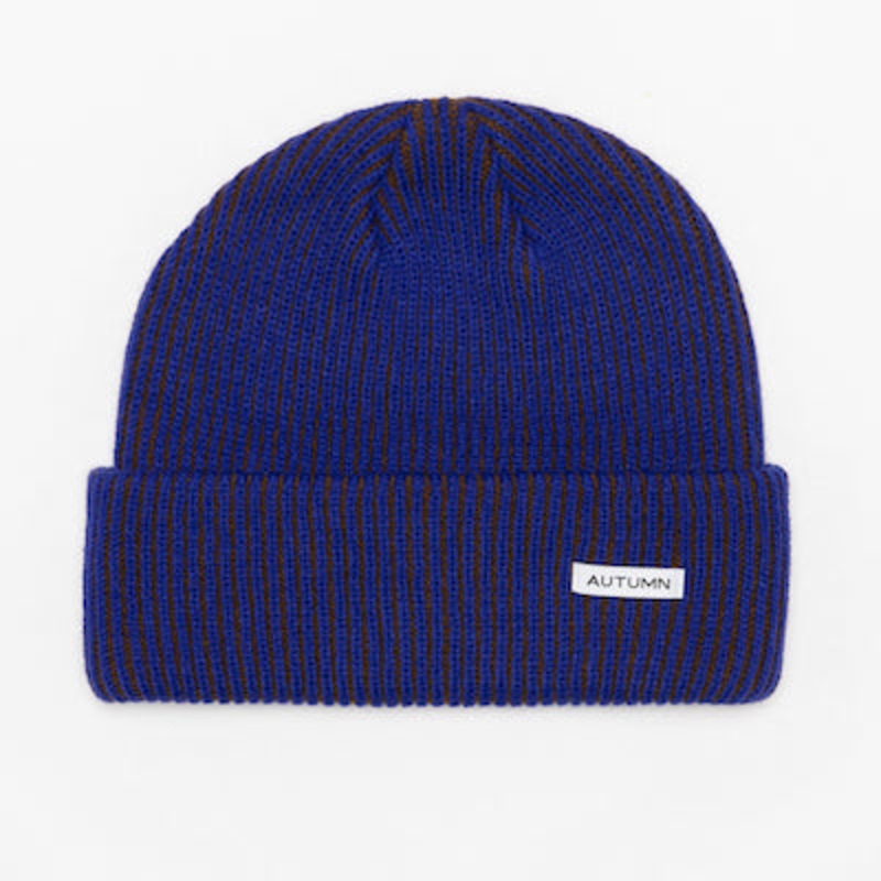 Autumn Cord Beanie in Blue 2024