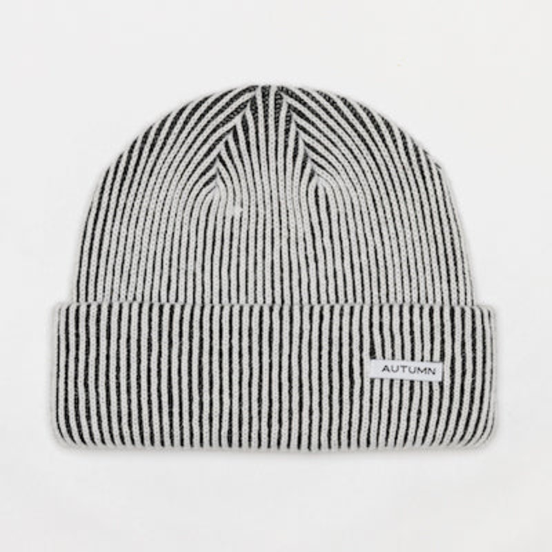 Autumn Cord Beanie in White 2024