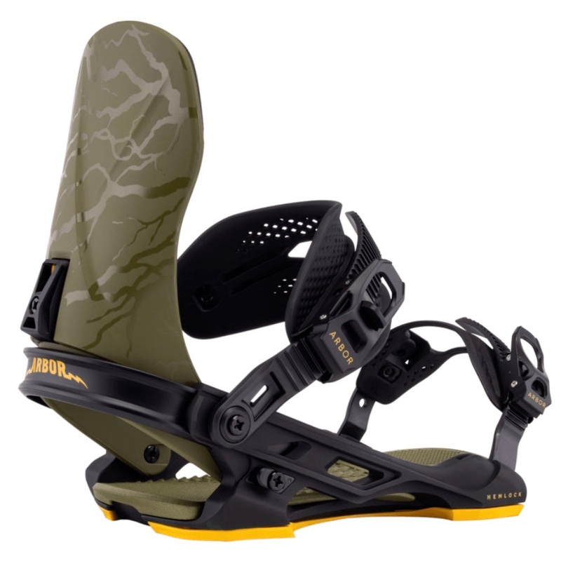 Arbor Hemlock Military Black Snowboard Binding 2026
