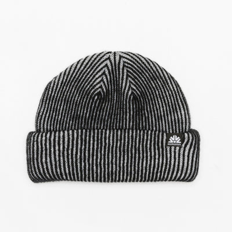 Autumn Cord Double Roll Beanie in White 2024