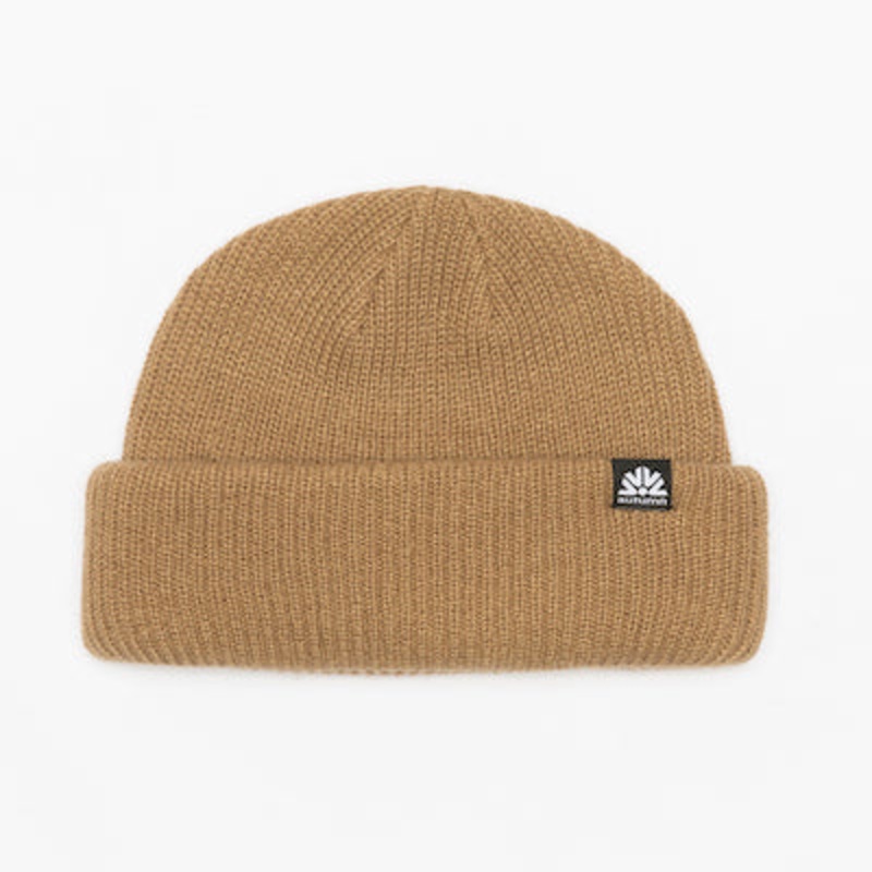 Autumn Double Roll  Beanie in Sandstone 2024