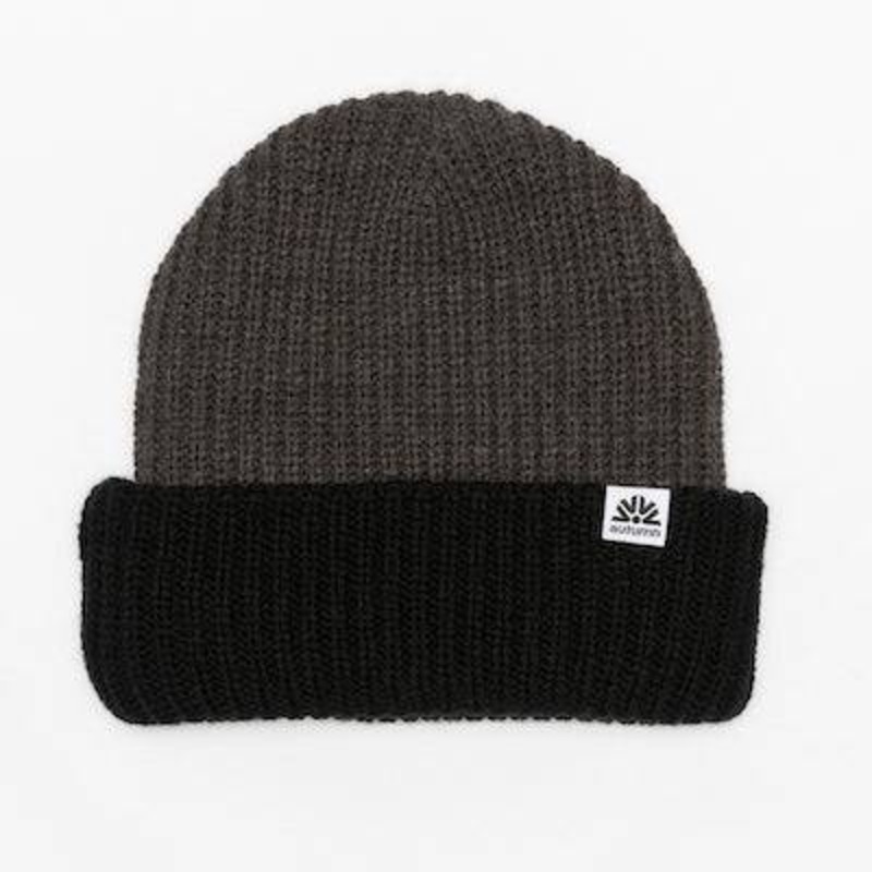 Autumn Dual Tone Beanie in Black 2024