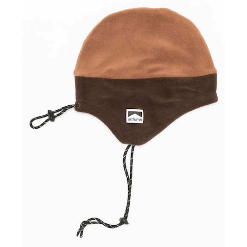 Autumn Fleece Ear Flap Beanie in Brown 2024