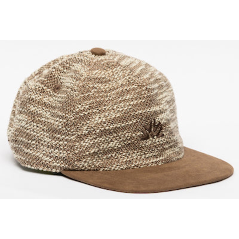 Autumn Fleece Strapback Cap in Brown 2024