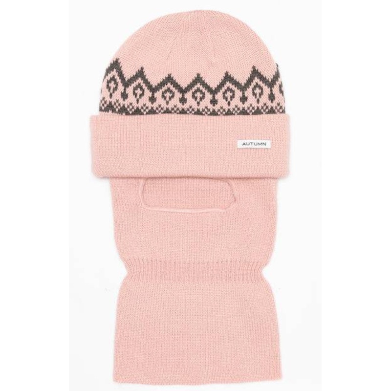 Autumn Mask Beanie  in Pink 2024