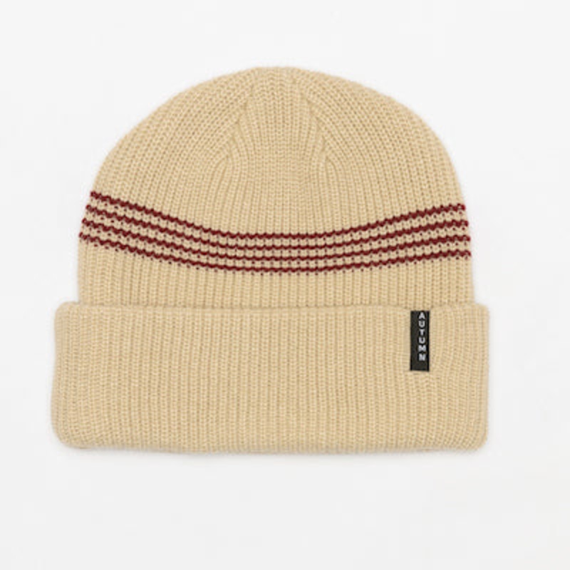 Autumn Mini Stripe Beanie in Natural 2024