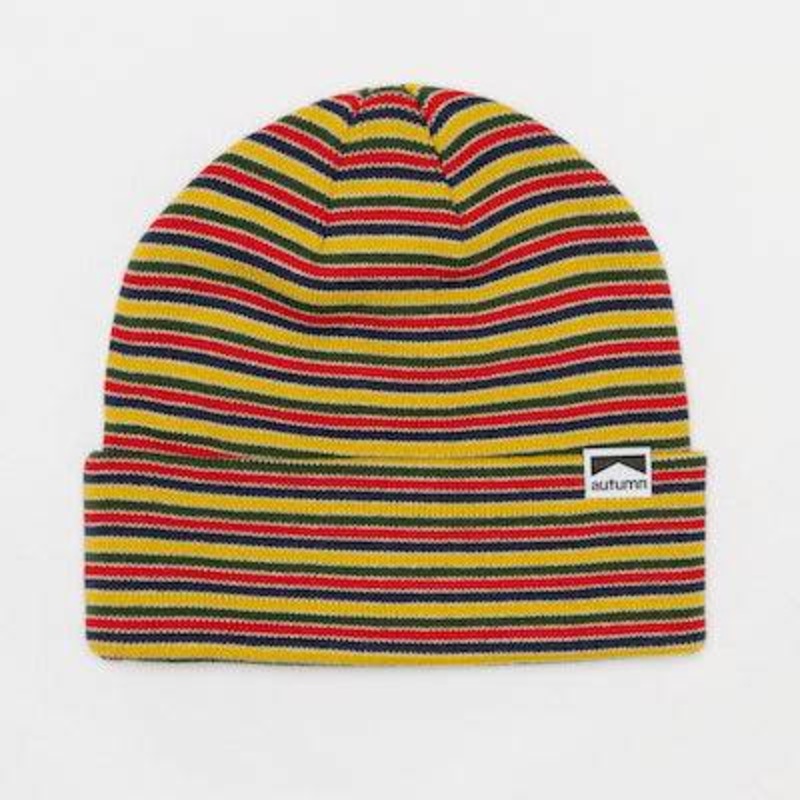 Autumn Mix Stripe Beanie in Natural 2024