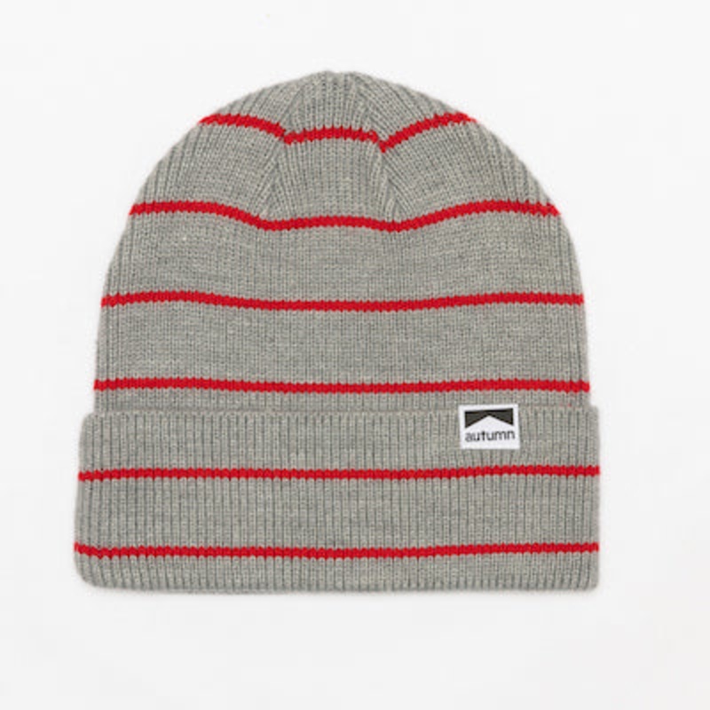 Autumn Pinstripe Beanie in Grey 2024