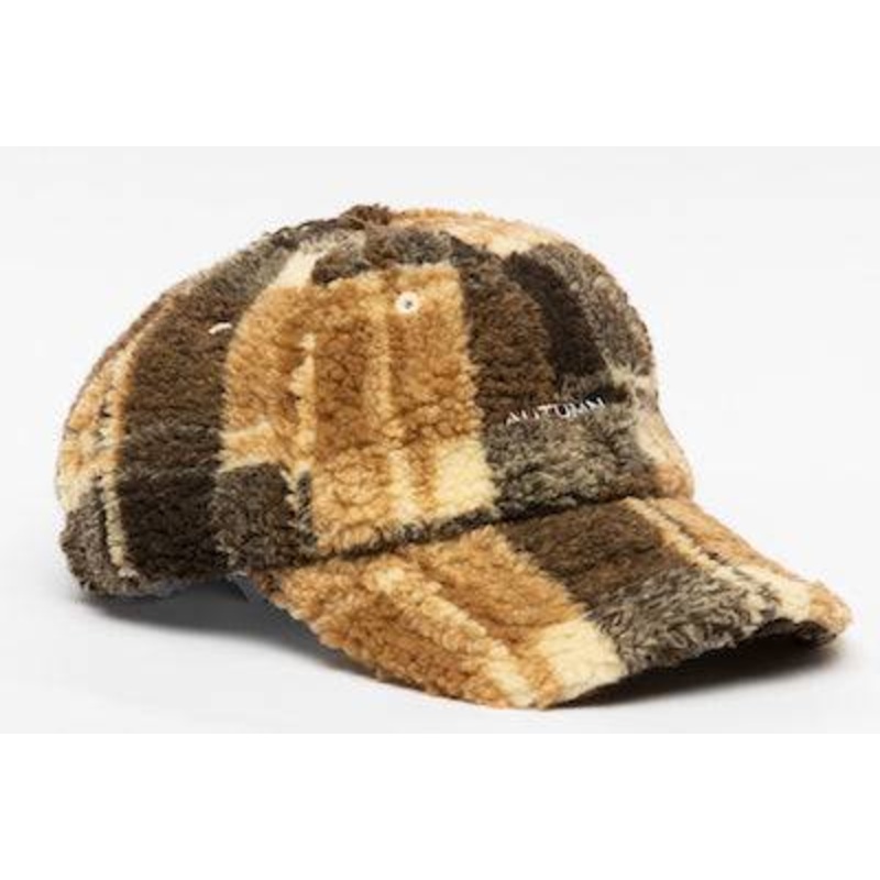 Autumn Sherpa Dad Hat in Brown 2024