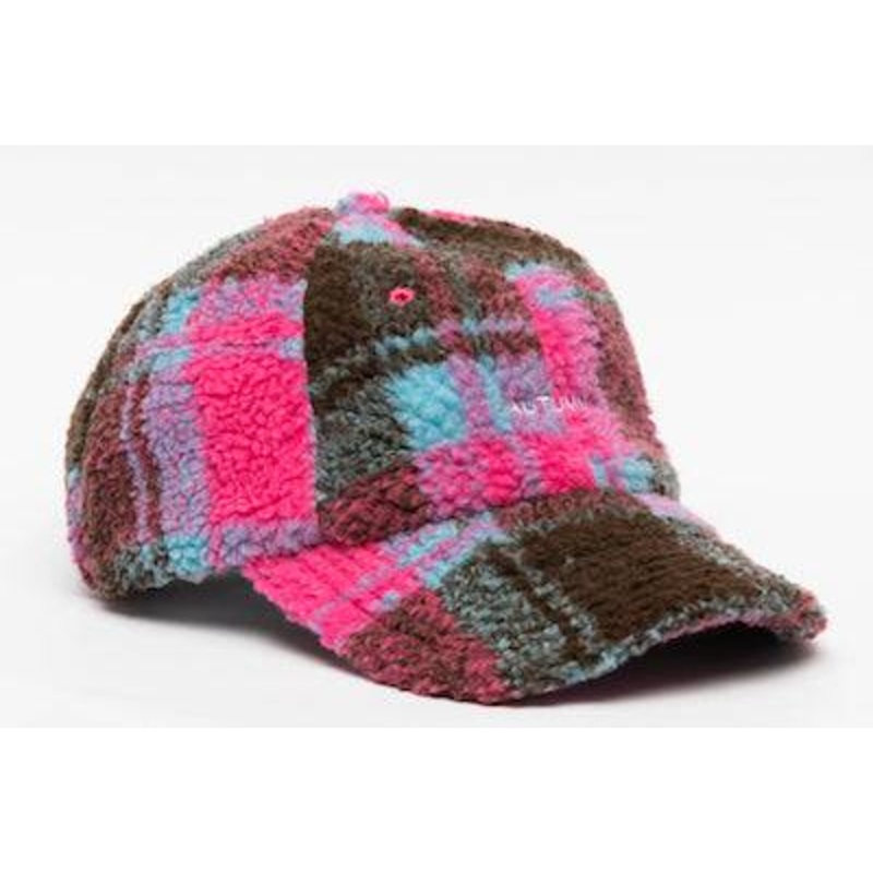 Autumn Sherpa Dad Hat in Pink 2024