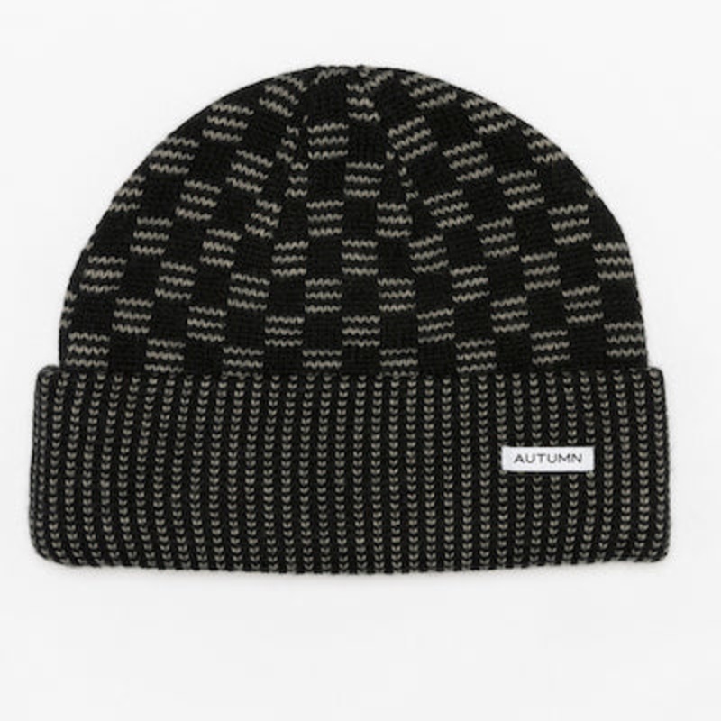 Autumn Squared Beanie in Black 2024