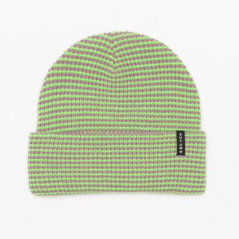 Autumn Stripe Beanie in Mauve 2024