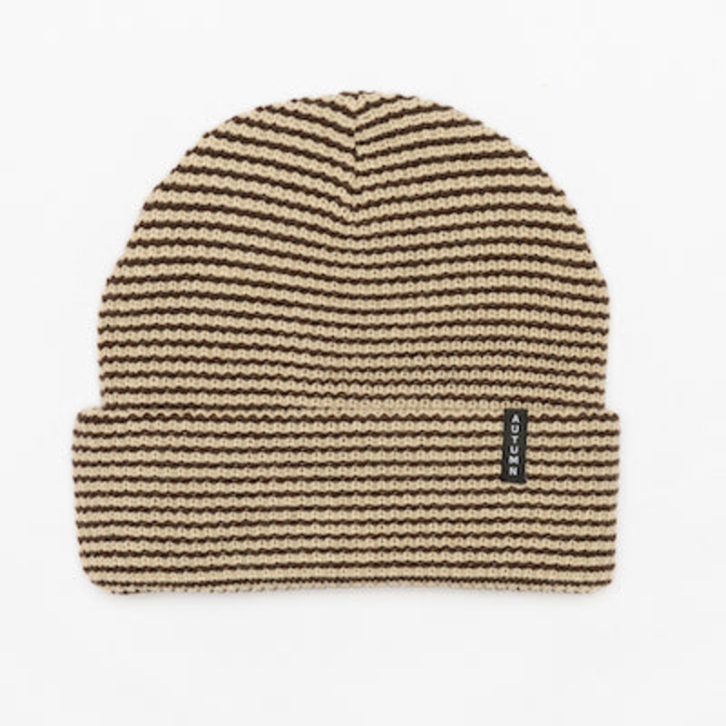 Autumn Stripe Beanie in Natural 2024