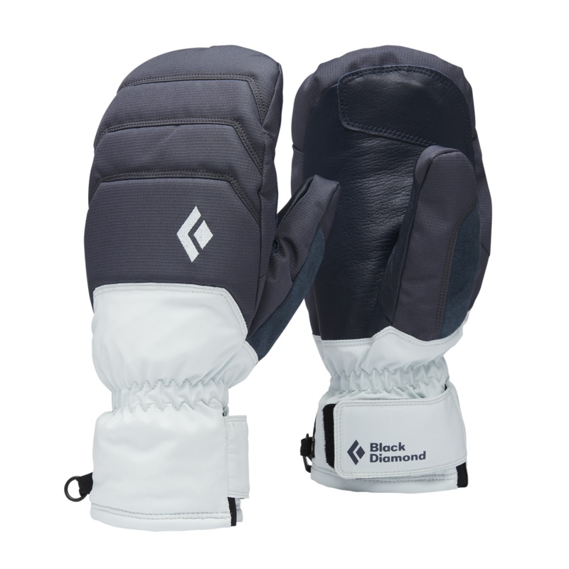Black Diamond Womens Mission Mx Mitts in Charcoal And Belay Blue 2024