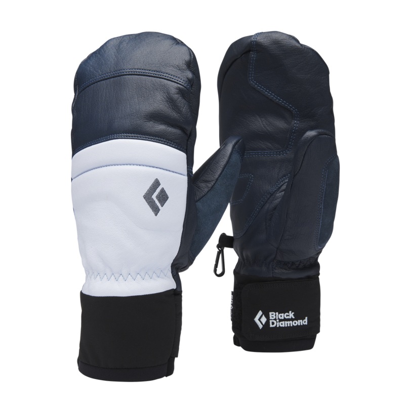 Black Diamond Womens Spark Mitts in Charcoal And Belay Blue 2024
