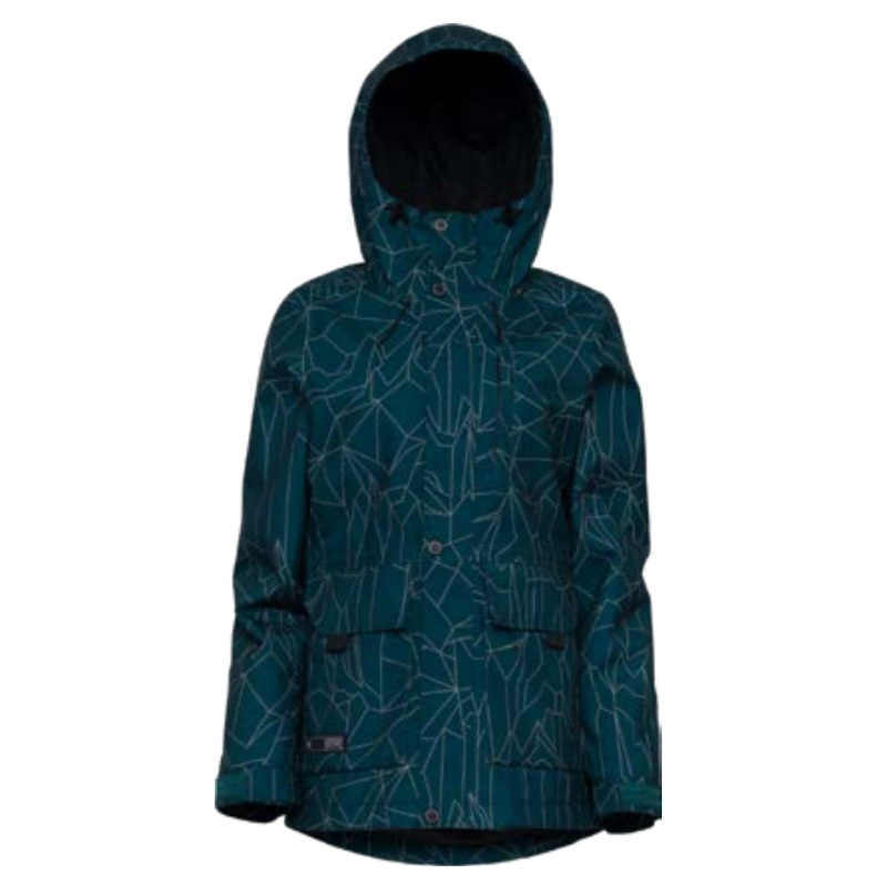L1 Anwen Womens Snow Jacket in Geo Print 2024