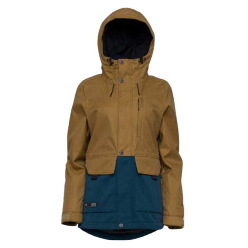 L1 Anwen Womens Snow Jacket in Dull Gold Abyss 2024