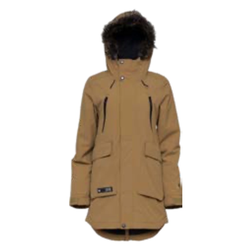 L1 Fairbanks Womens Snow Jacket in Dull Gold 2024