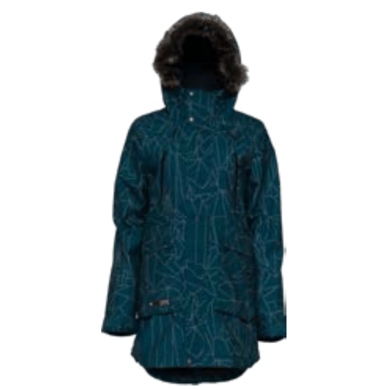 L1 Fairbanks Womens Snow Jacket in Geo Print 2024