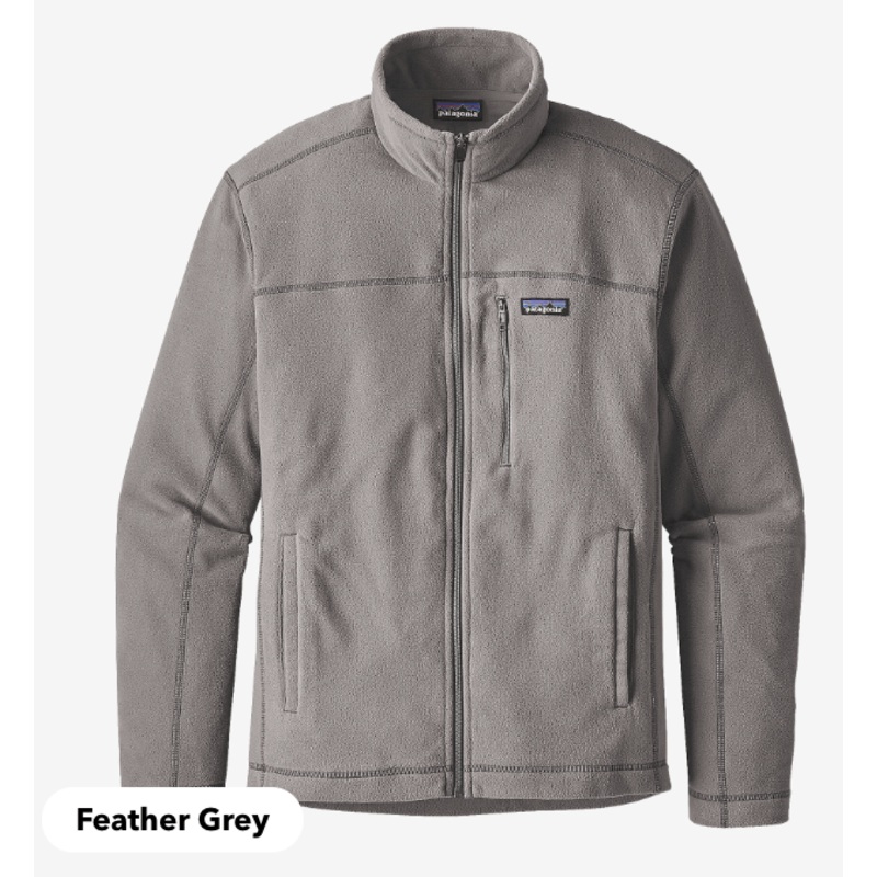 Patagonia Mens Micro D Fleece Jacket 2024 in Feather Grey