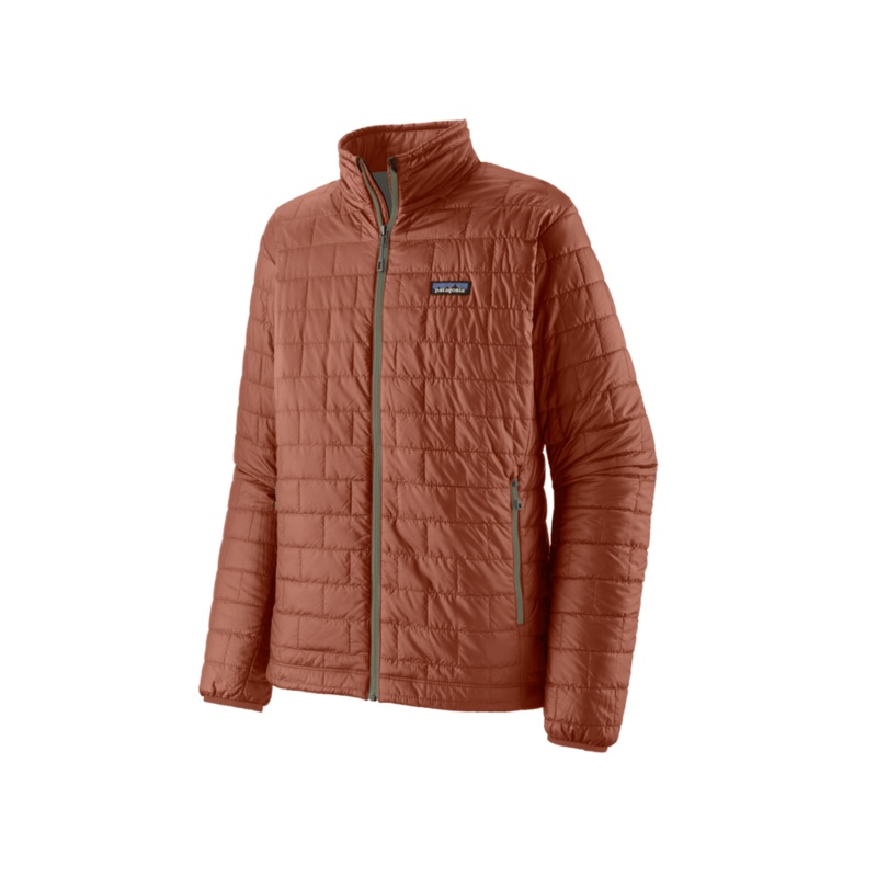 Patagonia Mens Nano Puff Jacket 2024 in Burl Red