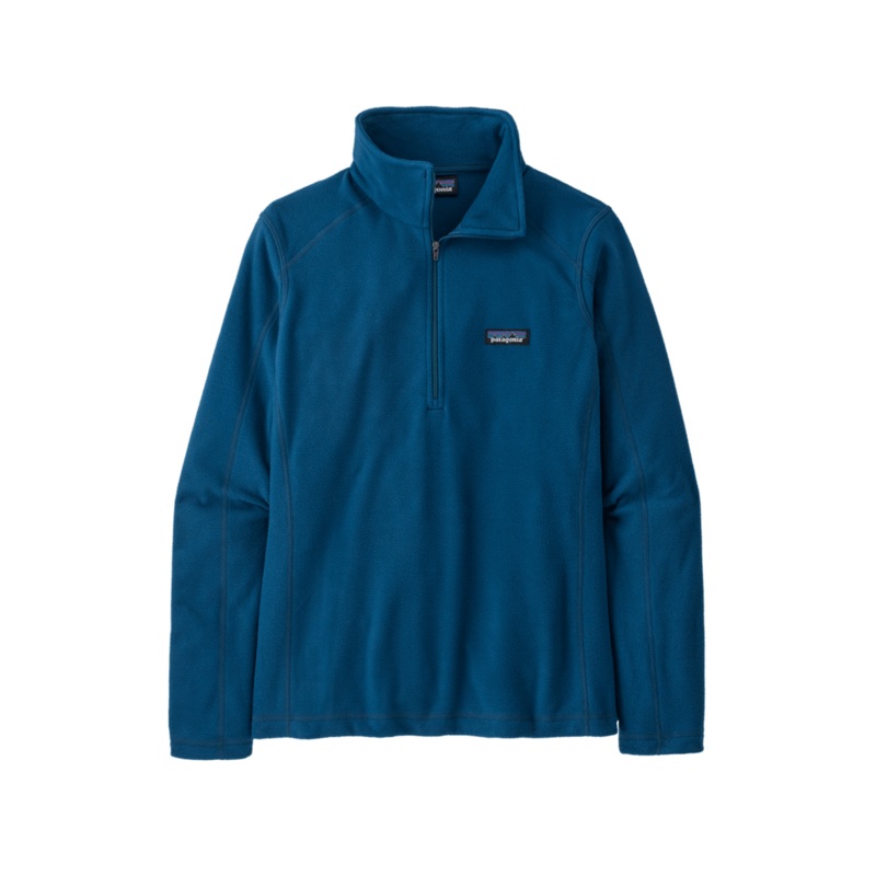 Patagonia Womens Micro D 1/4 Zip Fleece 2024 in Lagom Blue