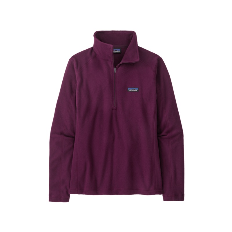 Patagonia Womens Micro D 1/4 Zip Fleece 2024 in Night Plum