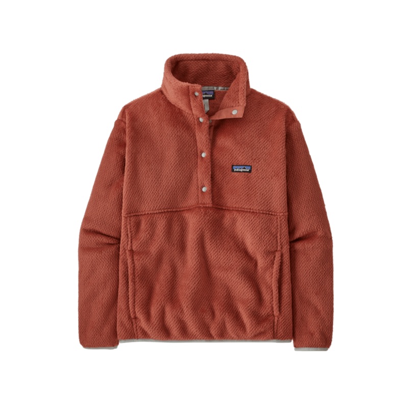 Patagonia Womens Re Tool Half Snap Fleece Pullover 2024 in Burl Red